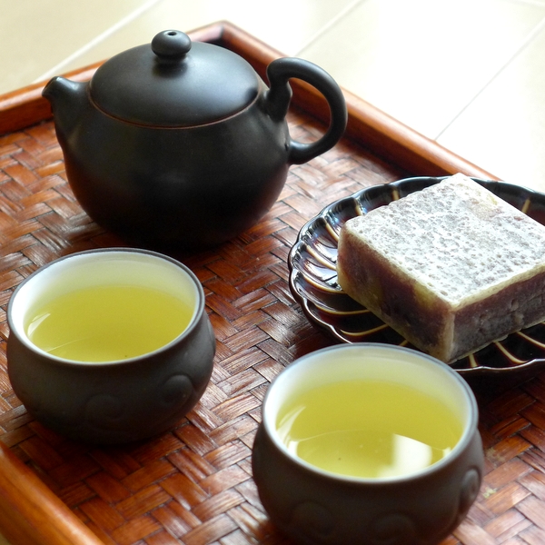 きんつばと楽しむ台湾茶